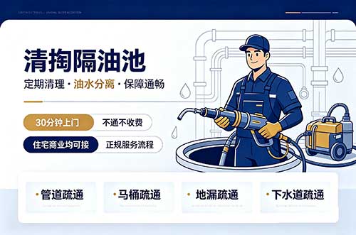 自贡清掏隔油池